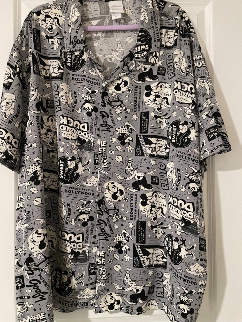 Disney 100 Men's button down S/S shirt Size 3XL